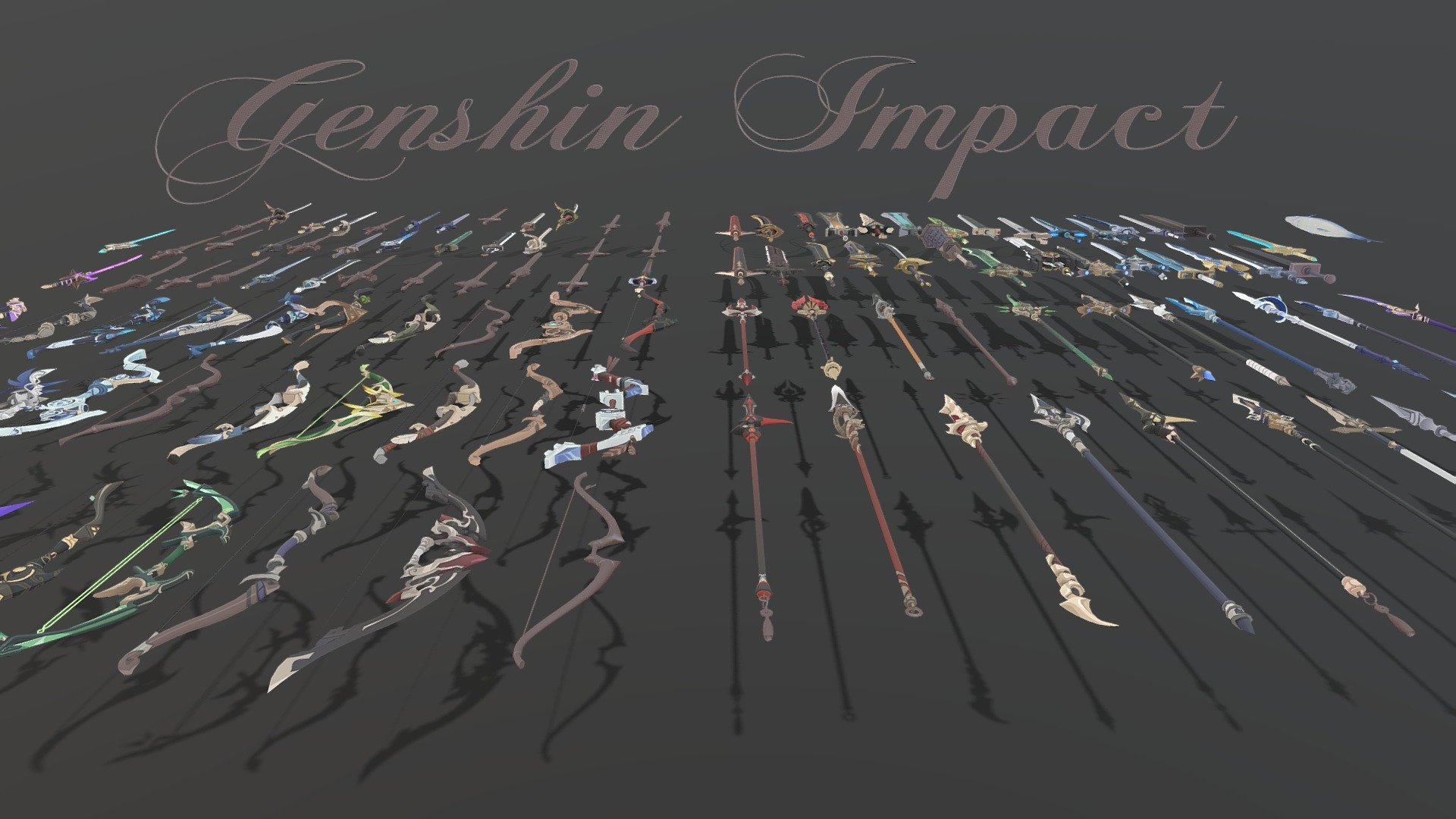 Genshin Impact Arsenal 3d model