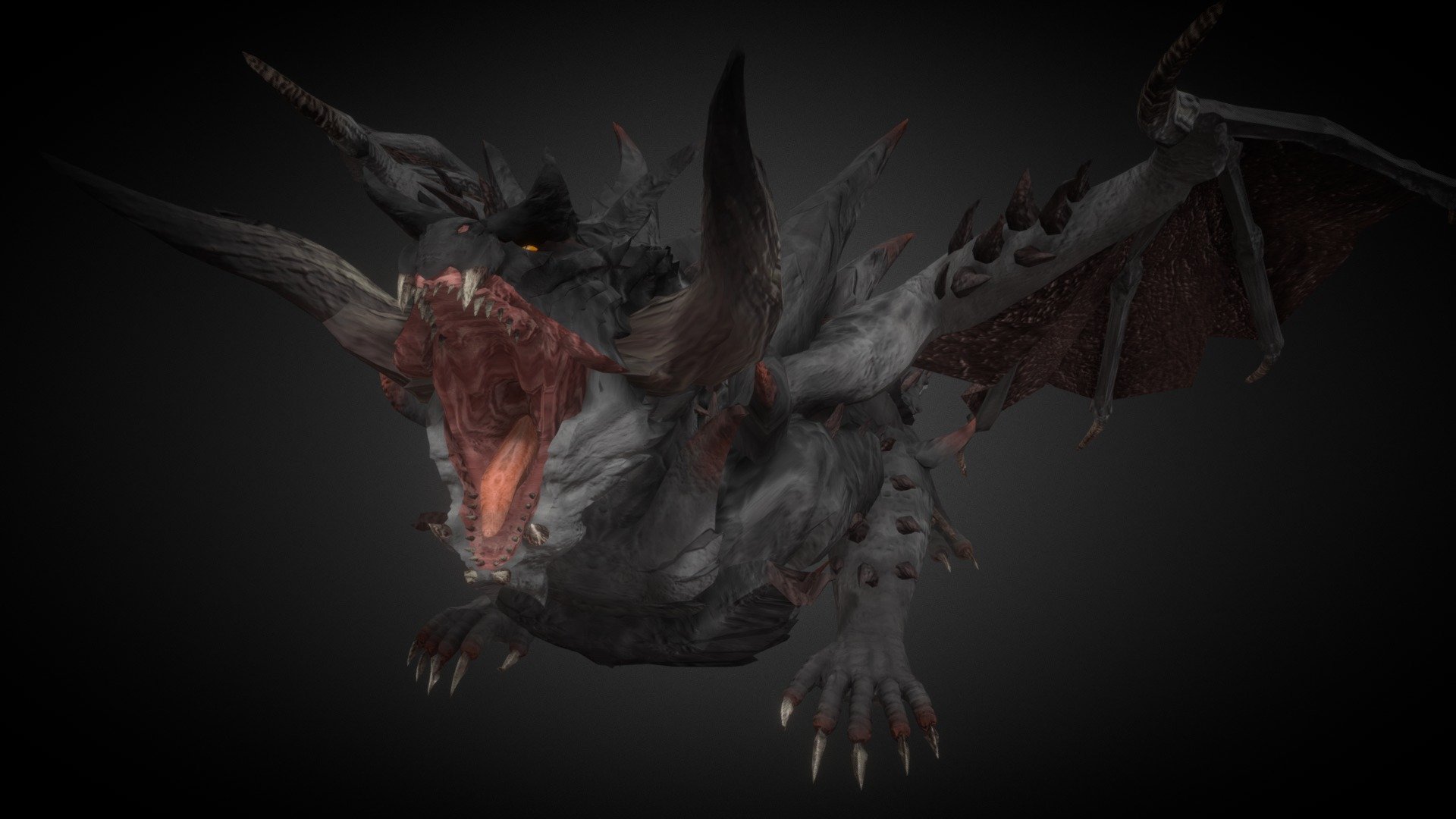 Dragón Definitivo Bruto 3d model