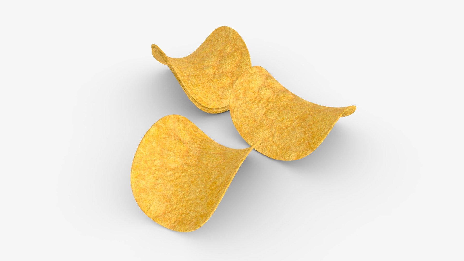 Potato chips 03 3d model