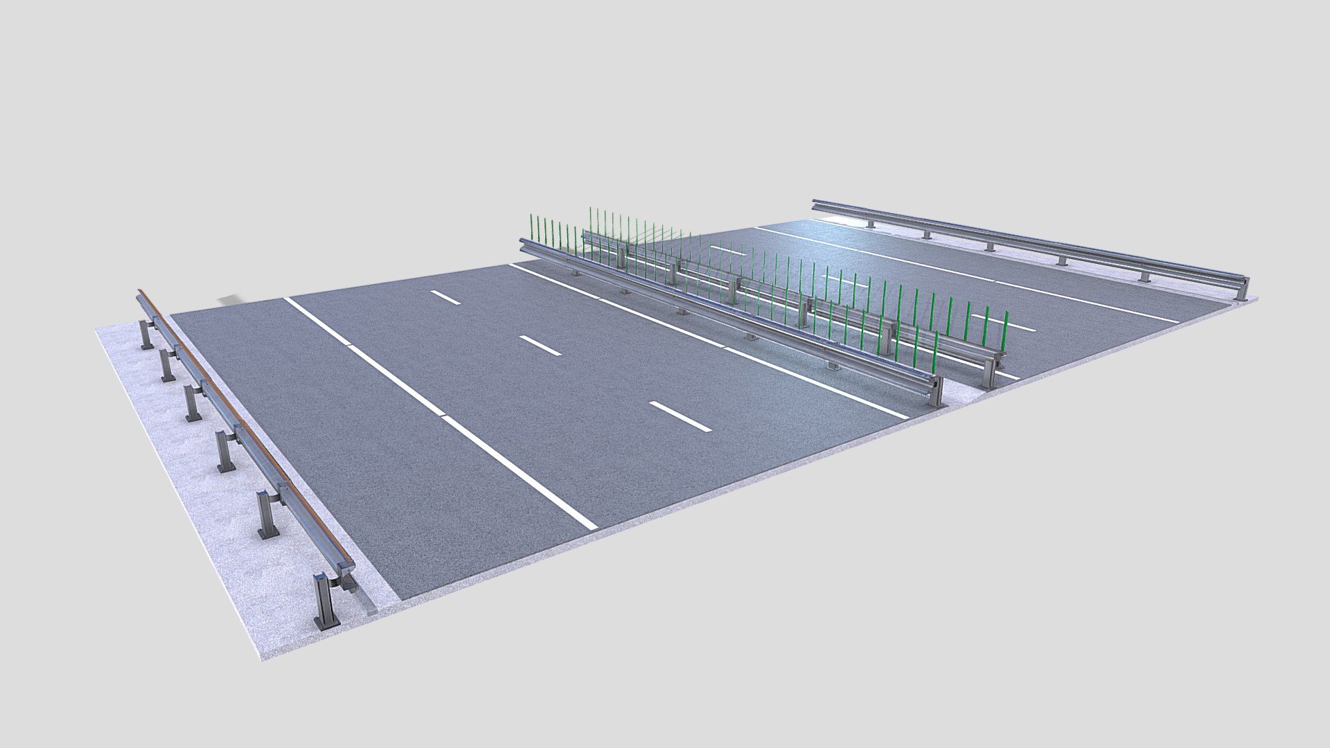 Tileable Freeway v1 3d model