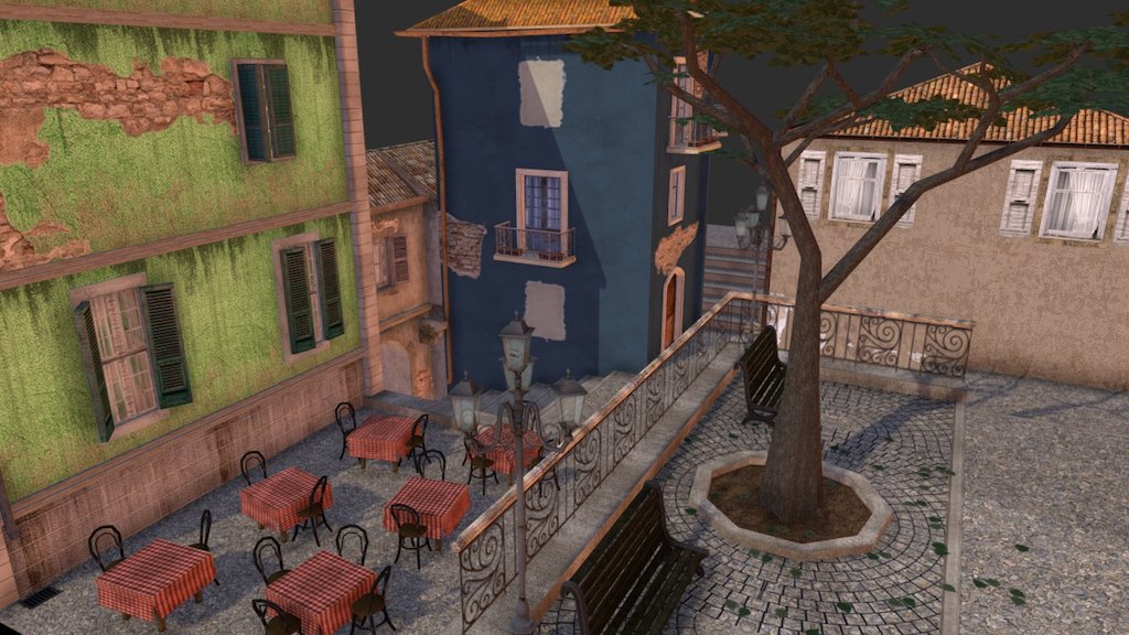 Campobasso City Scene 3d model