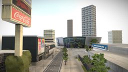 Staples Center, Los Angeles CA (low-poly scene)