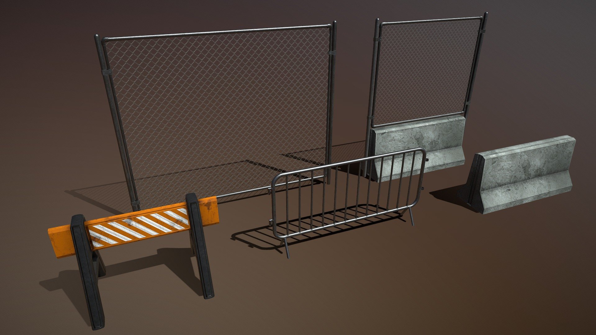 Urban Fencing 3d model