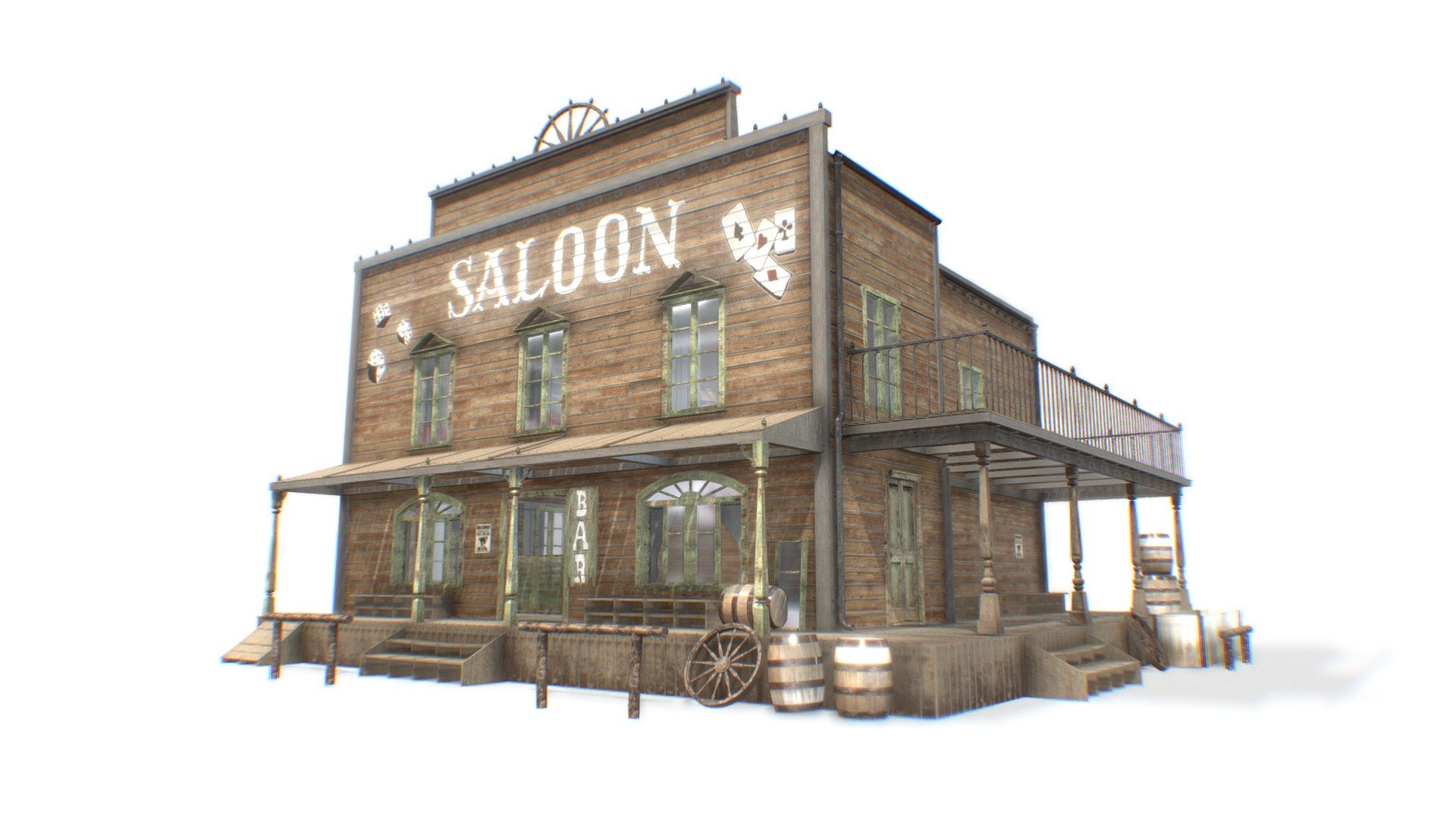 Wild West Saloon 3d model