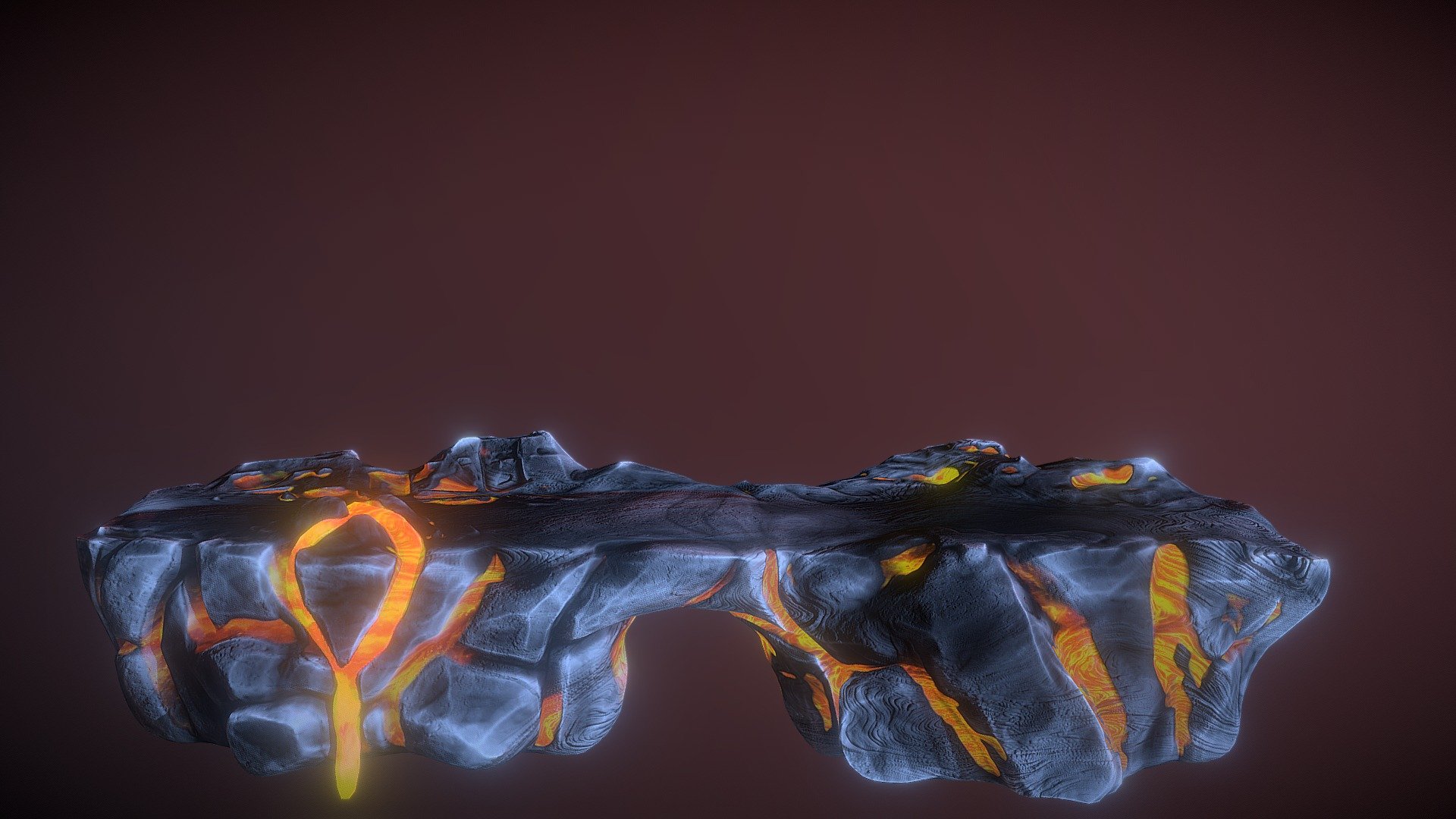 Lava Plattform 3d model