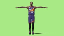 T-Pose Rigged Kevin Durant Phoenix Suns