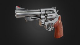 Hand Gun Low-Poly