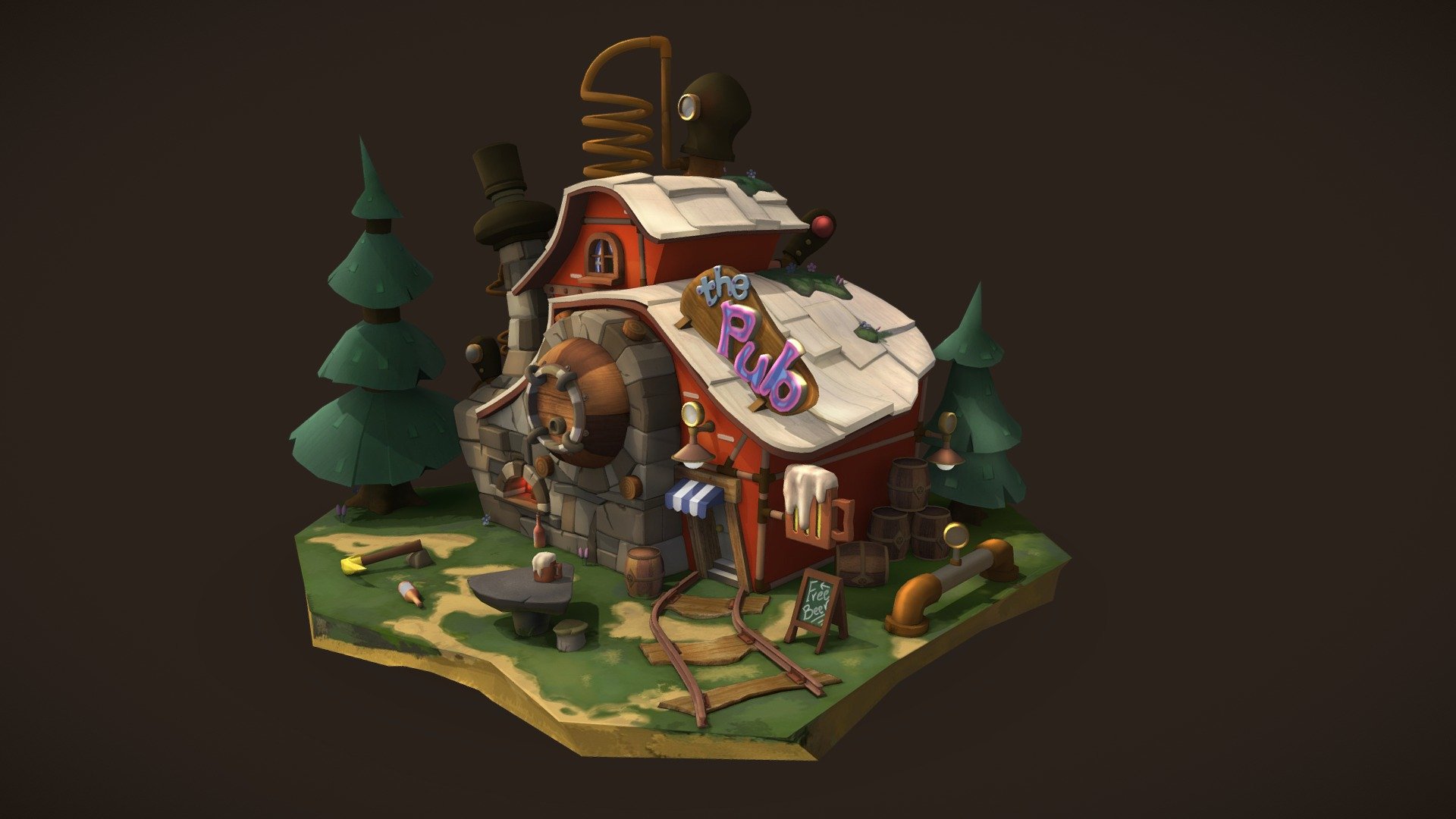 The Pub 3d model