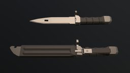 Low-Poly AK Bayonet