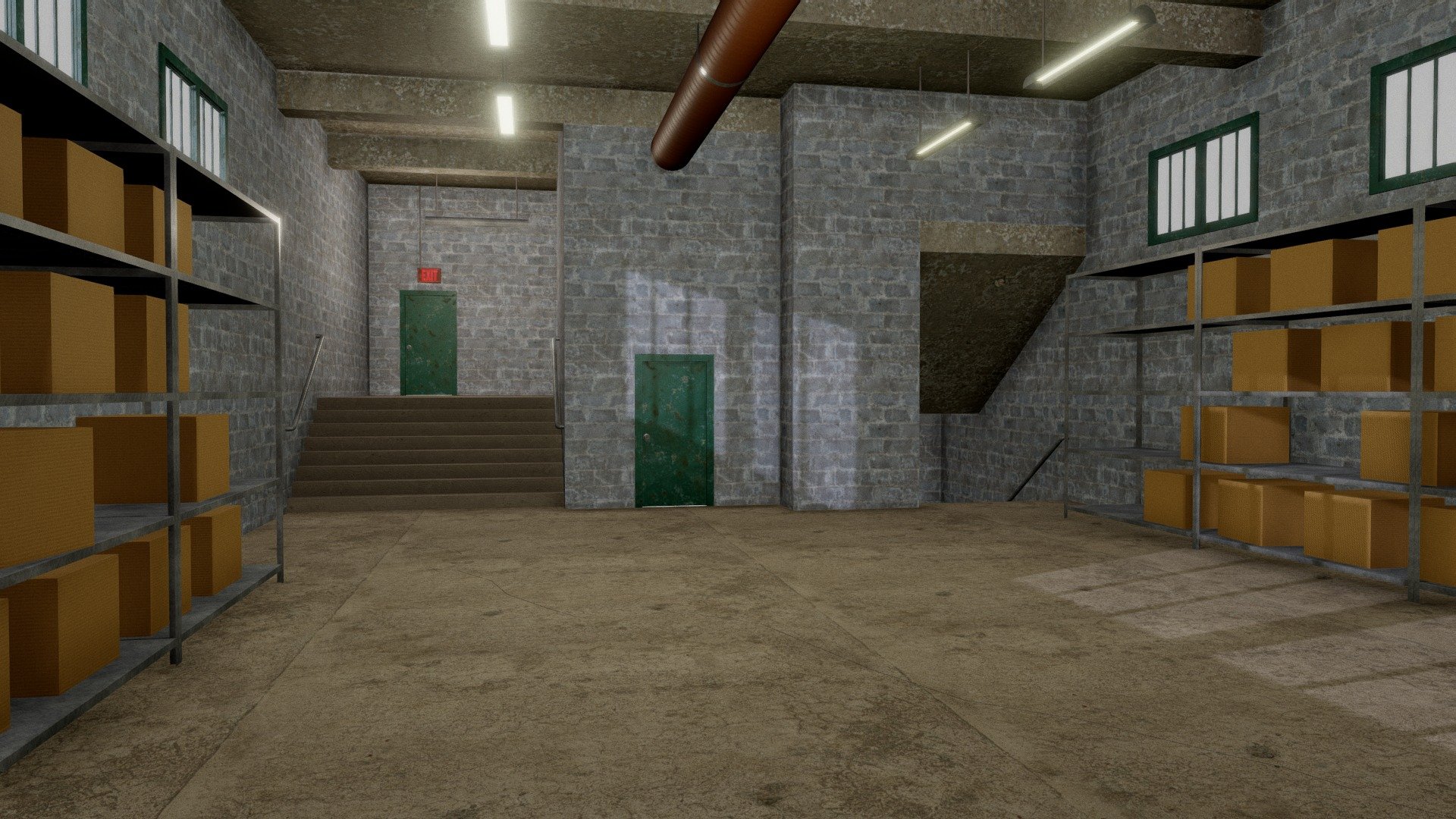 Warehouse Building 3d model