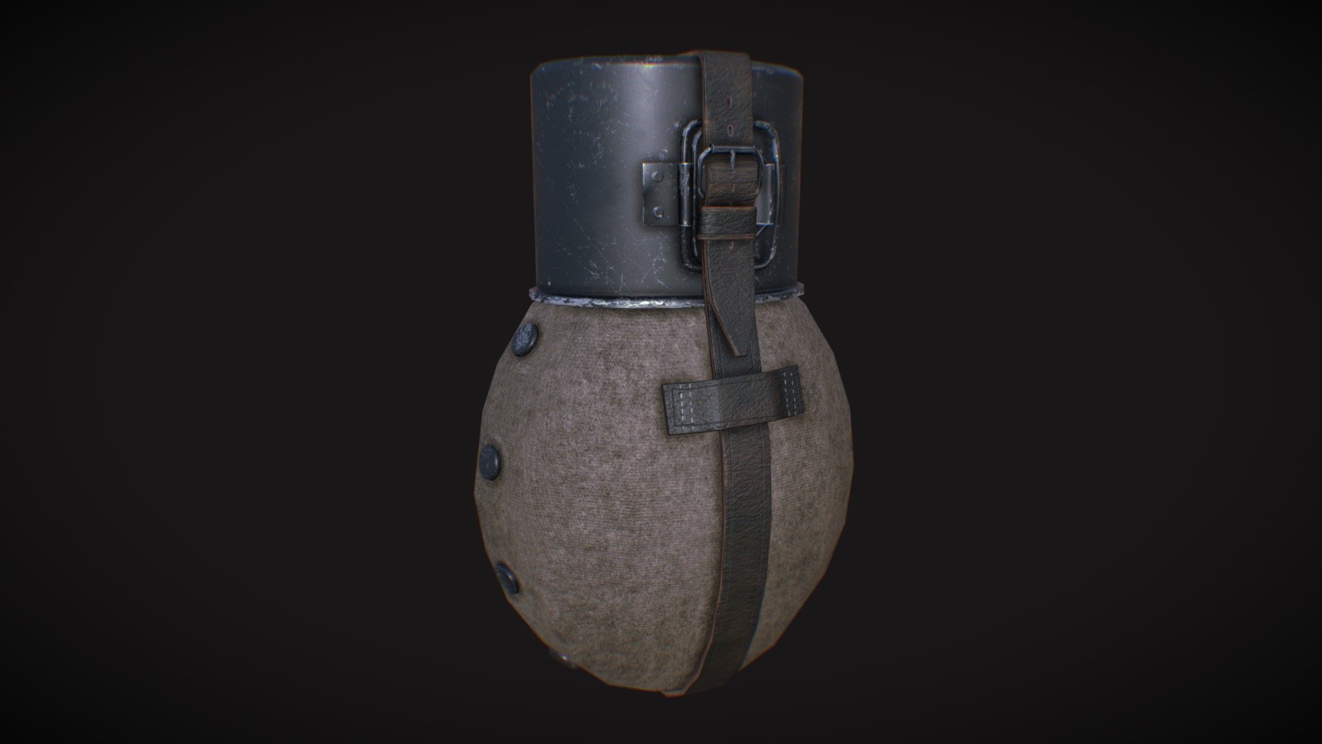 German M31 field canteen 3d model