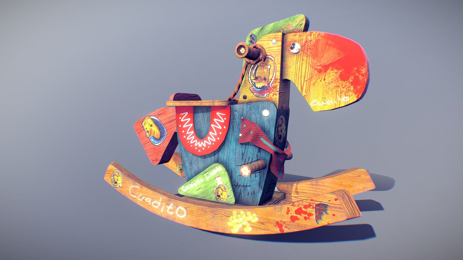 WoodToy Horse! 3d model