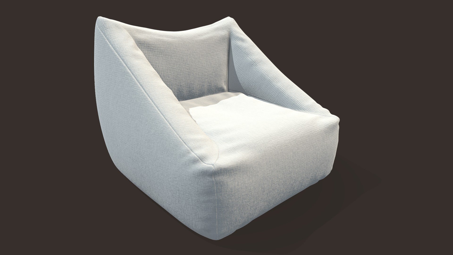 Bean bag chair 005 3d model