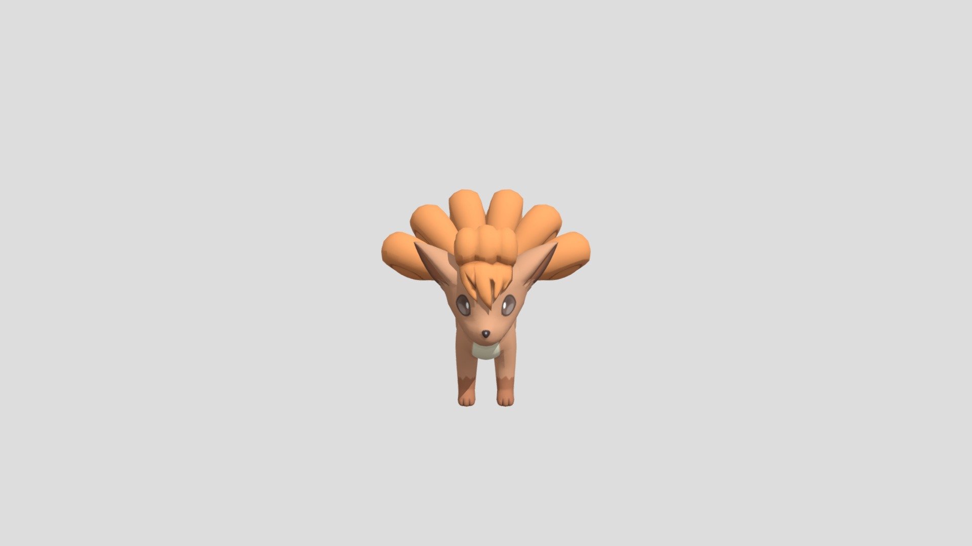 Vulpix 3d model