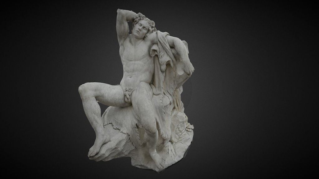 Bouchardons Sleeping Satyr 3d model