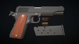 Low-Poly Colt M1911