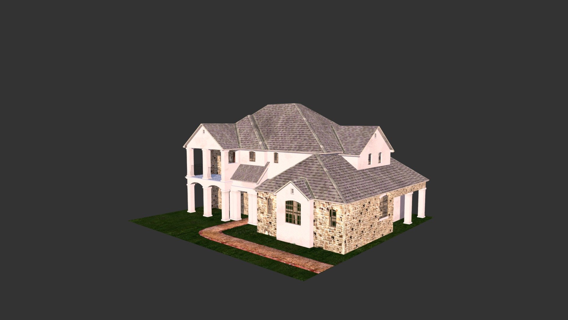 Villa 3d model