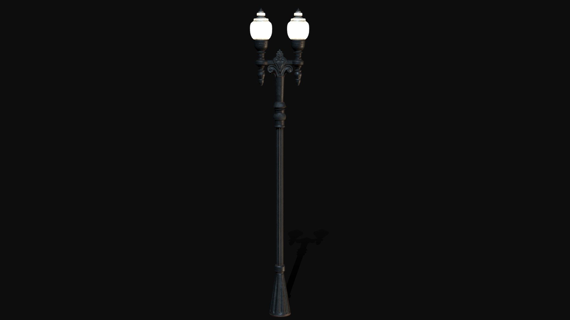 FREE Chicago Street Lantern Prop PBR 4K 3d model