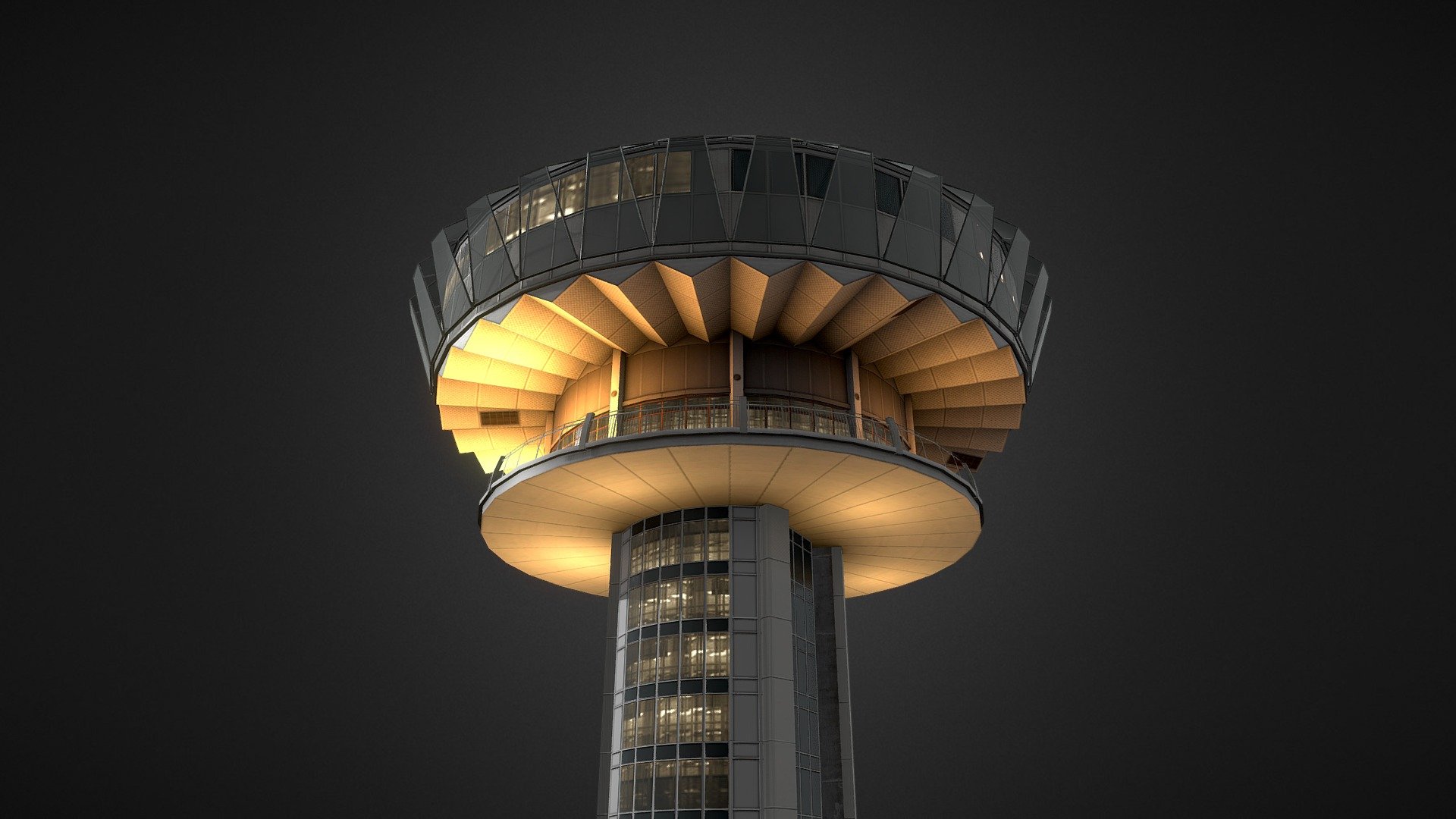 Singapore, Marina Bay, OUE Tower 3d model