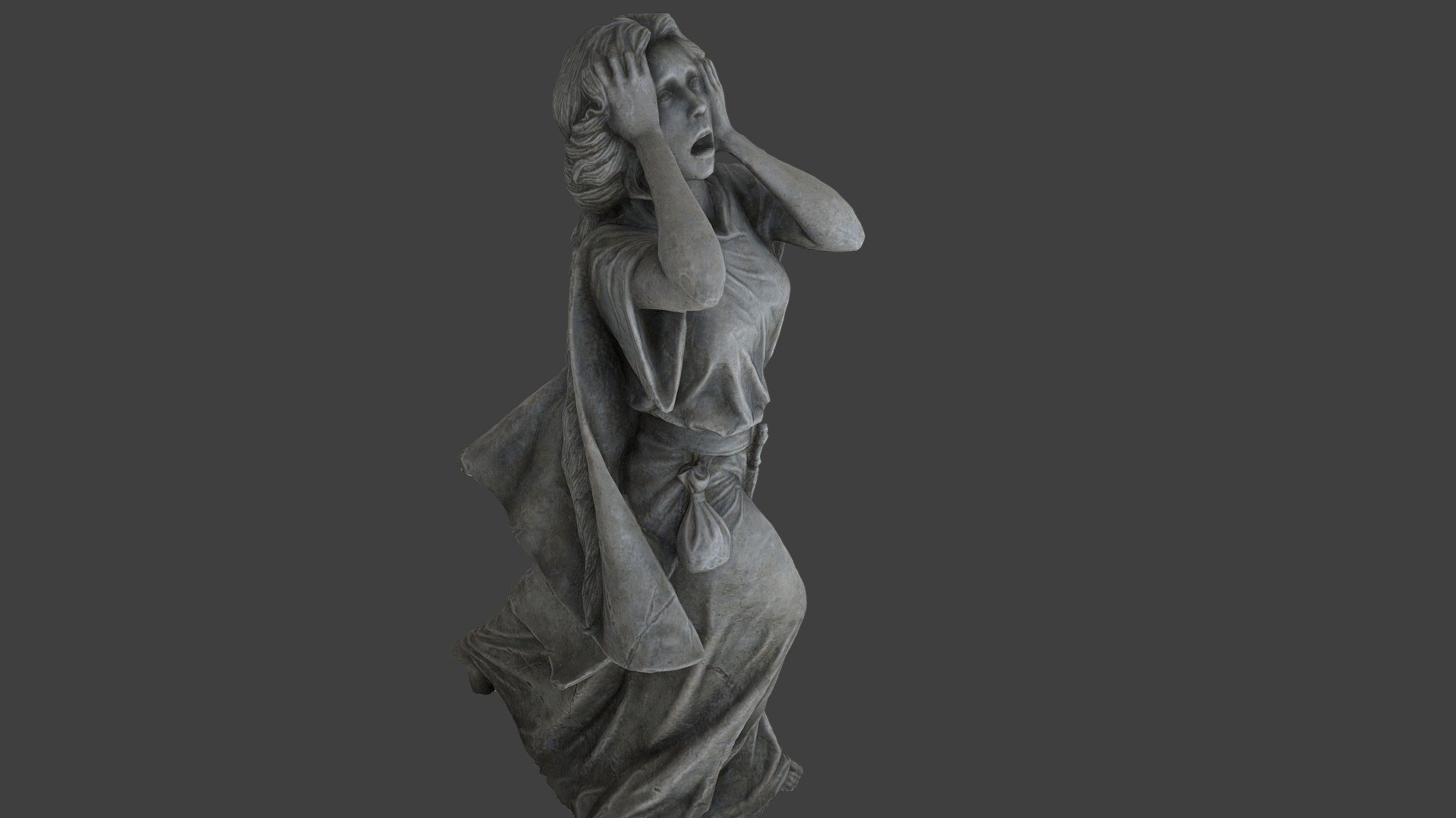 Crying Woman 3d model