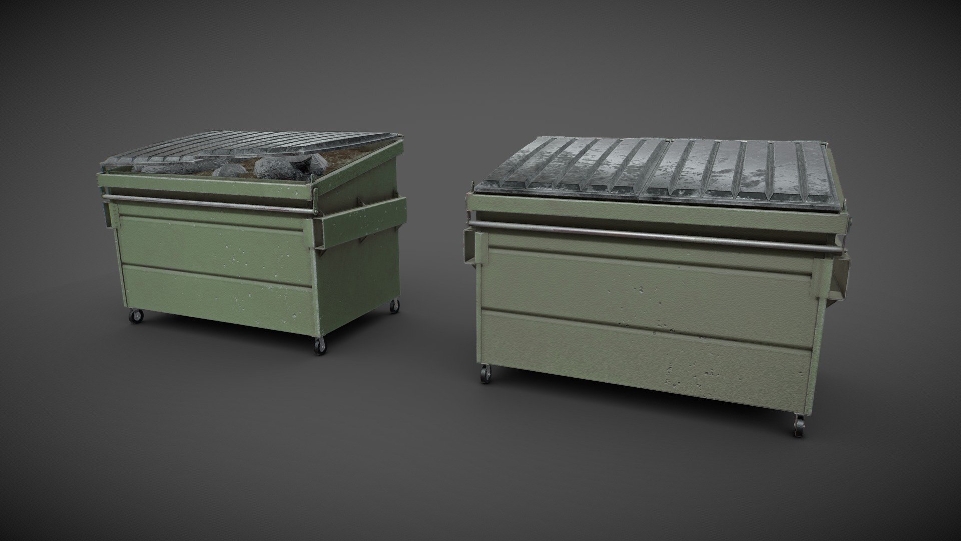 Trash Bin 3d model