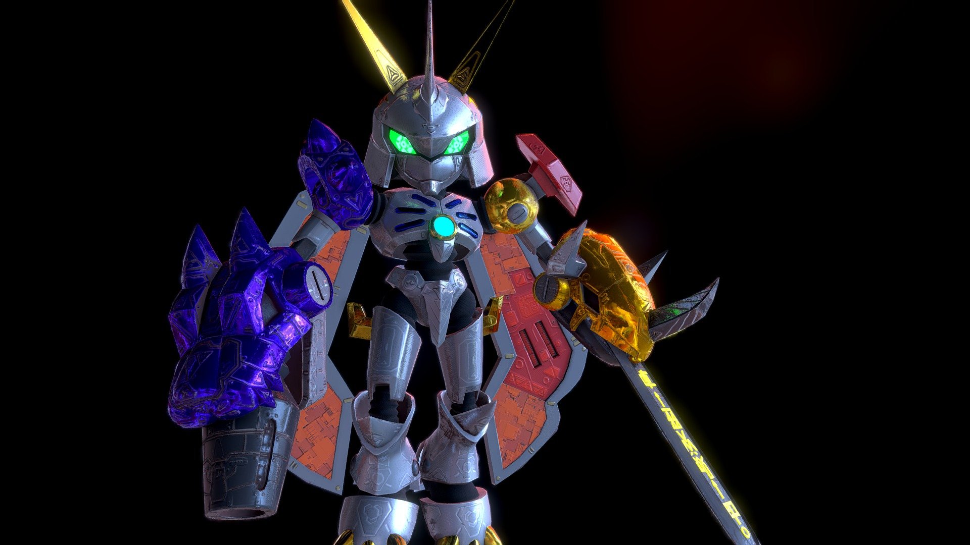 Omegamon / Omnimon Stylized 3d model