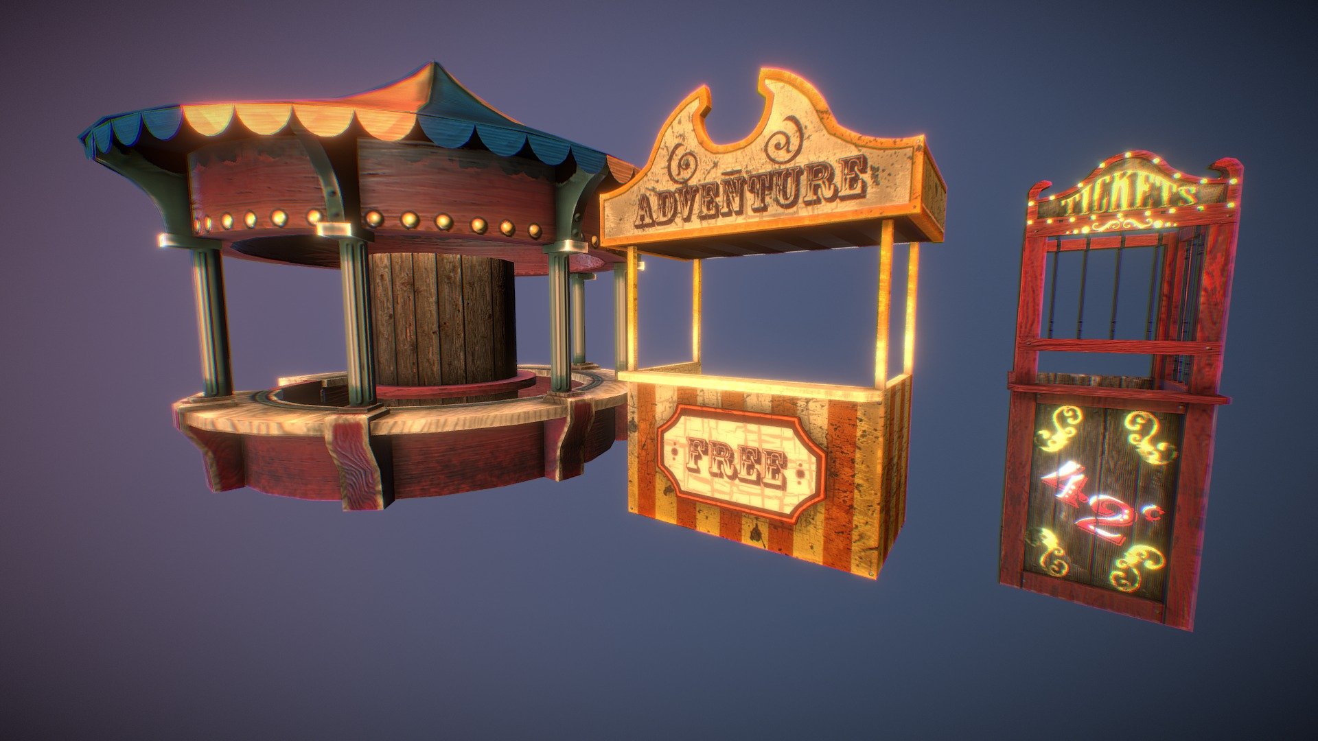 Horror circus tray 3d model