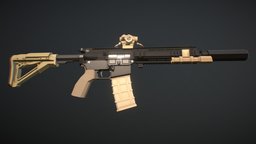 Low-Poly L119A2 Carbine