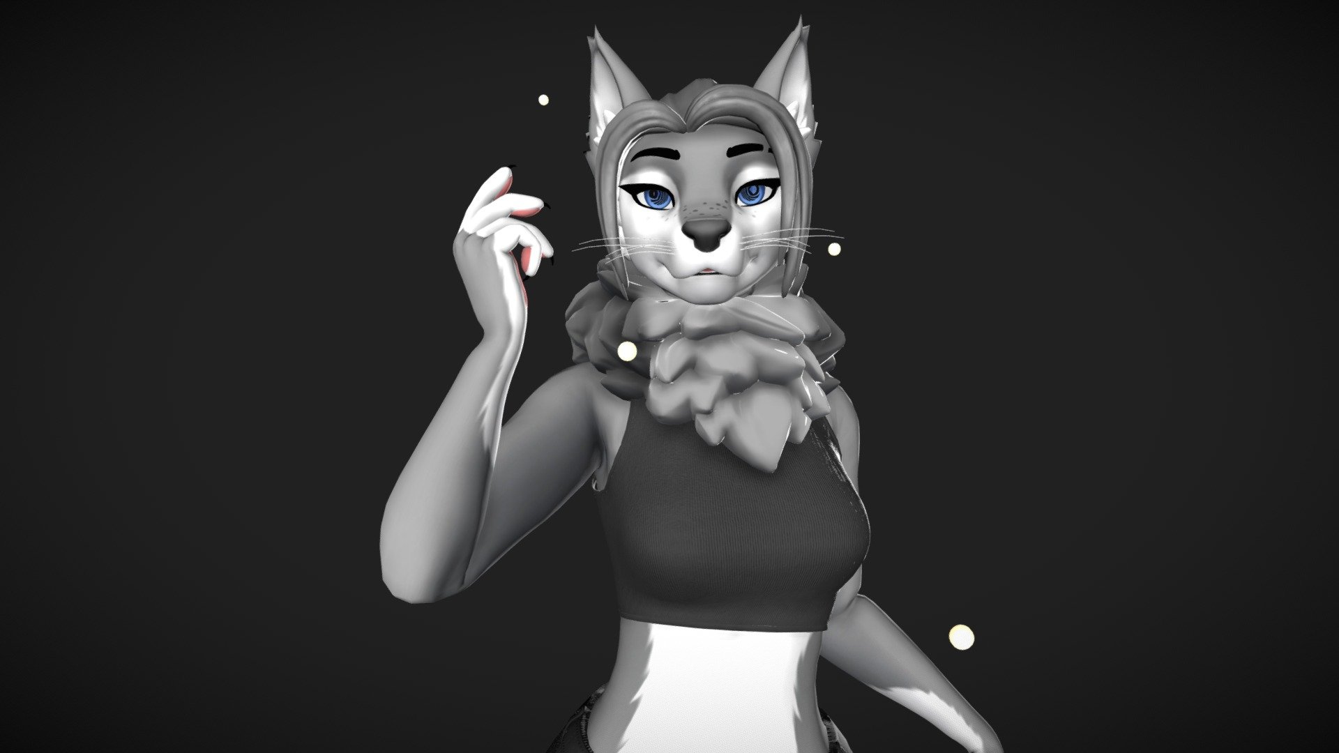 Fem Canine ~ VR and VTuber Avatar 3d model