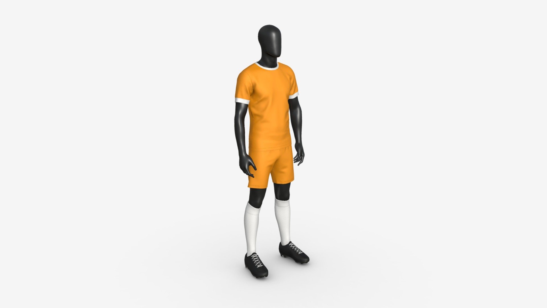 Male Mannequin in Soccer Uniform 3d model