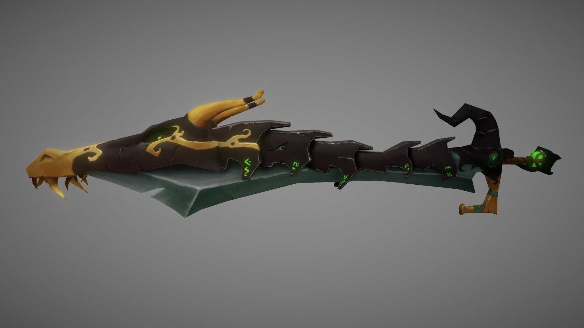 Stylized sword 3d model