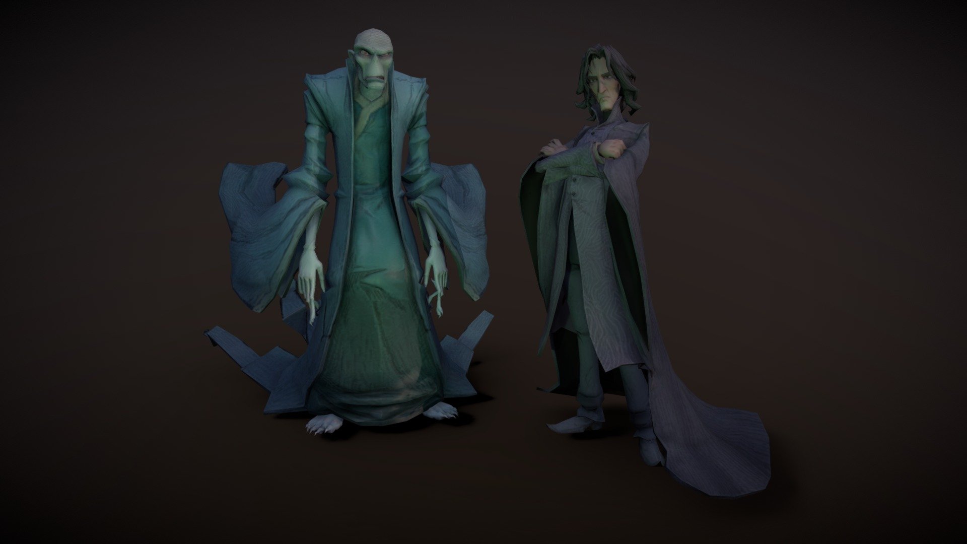 Voldemort and Rogue 3d model