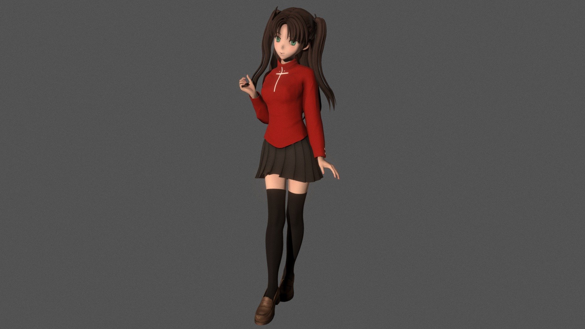 Rin Tohsaka 01 3d model