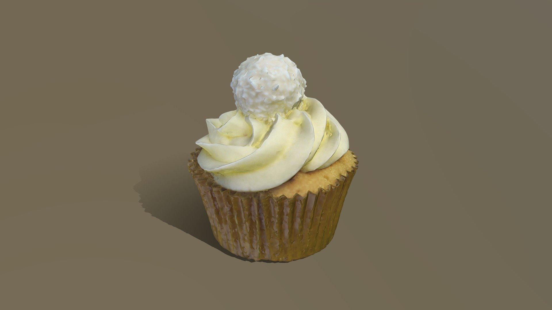 Ferrero Raffaello Cupcake 3d model