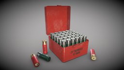 Shotgun shells and box