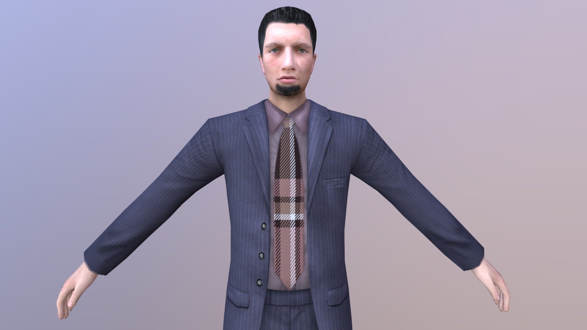 MAN 54 -WITH 250 ANIMATIONS 3d model