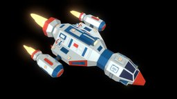 Lowpoly spaceship