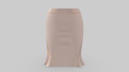 Female Elegant Flaring Bottom Short Skirt