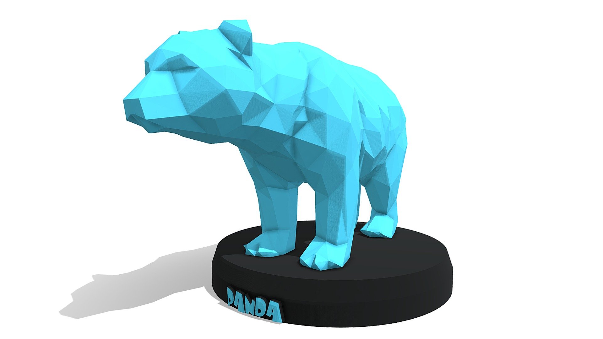 Poly Panda 3d model