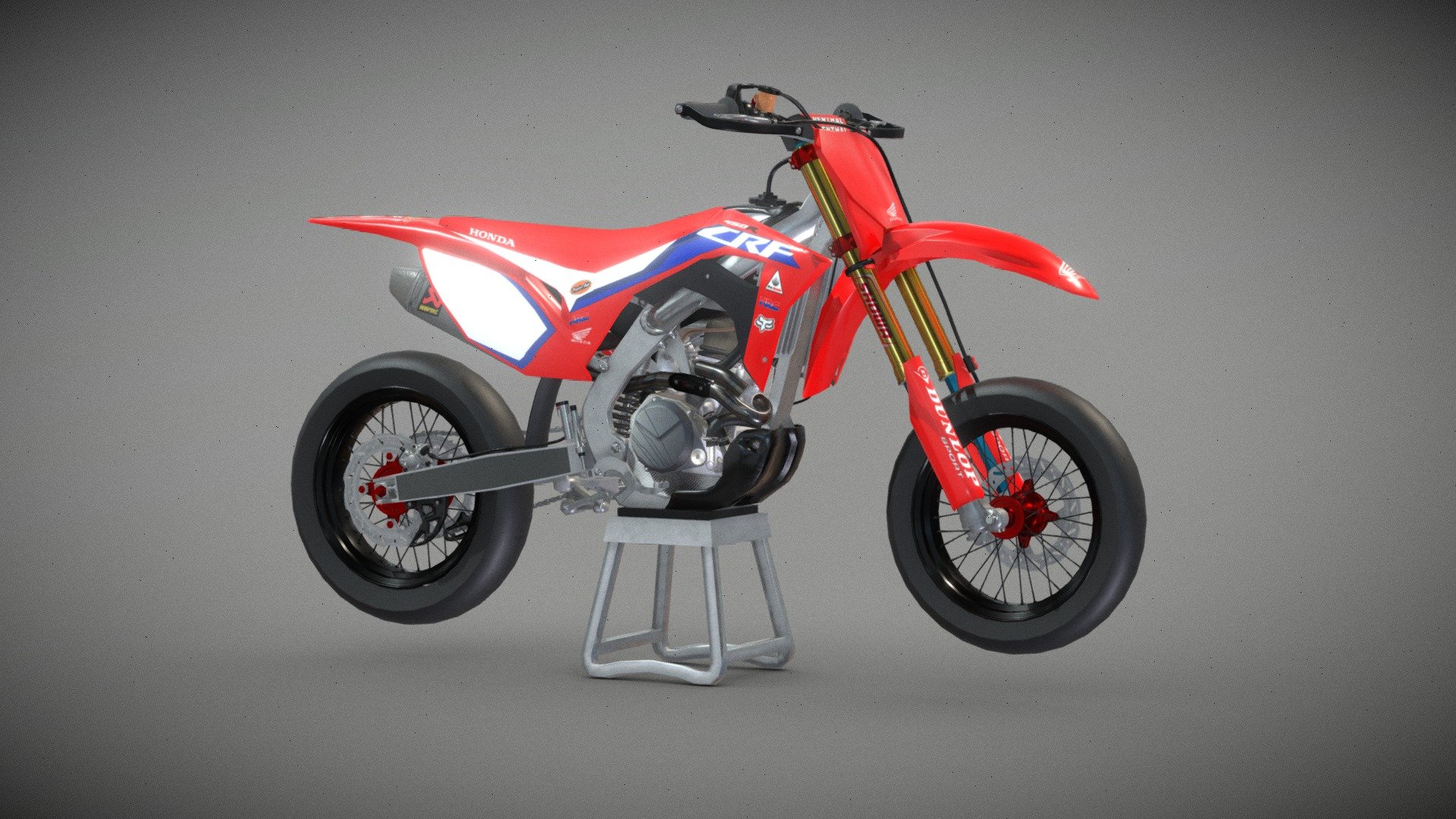 Supermoto Bike 3d model