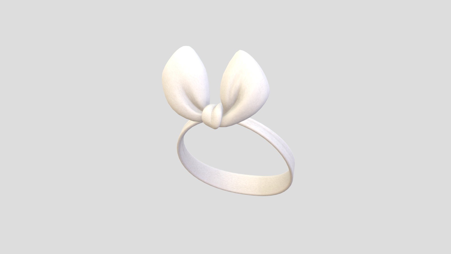 Prop038 White Headband 3d model