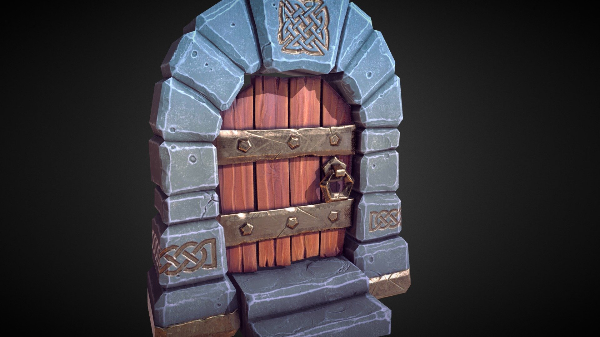 Wee Celtic Door 3d model