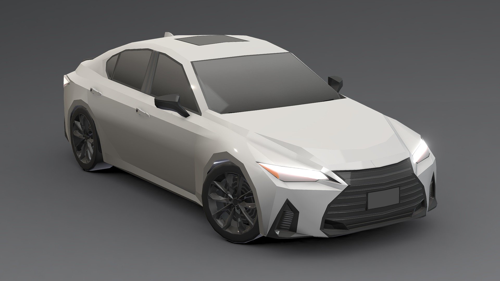 Lexus IS 300 Low-poly 3D 3d model