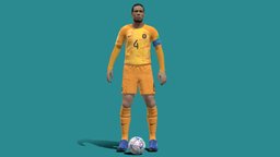 3D Rigged Van Dijk Netherlands Worldcup 2022