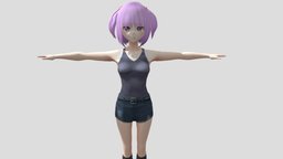 【Anime Character】Maya (Two Type/Unity 3D)