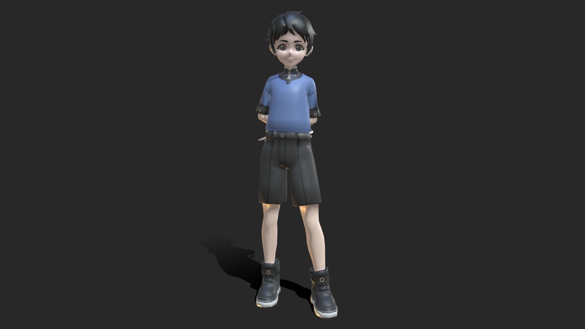 Anime Boy 3d model