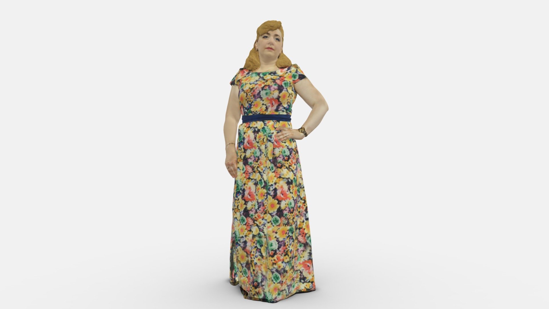 Flower Dress 0623 3d model