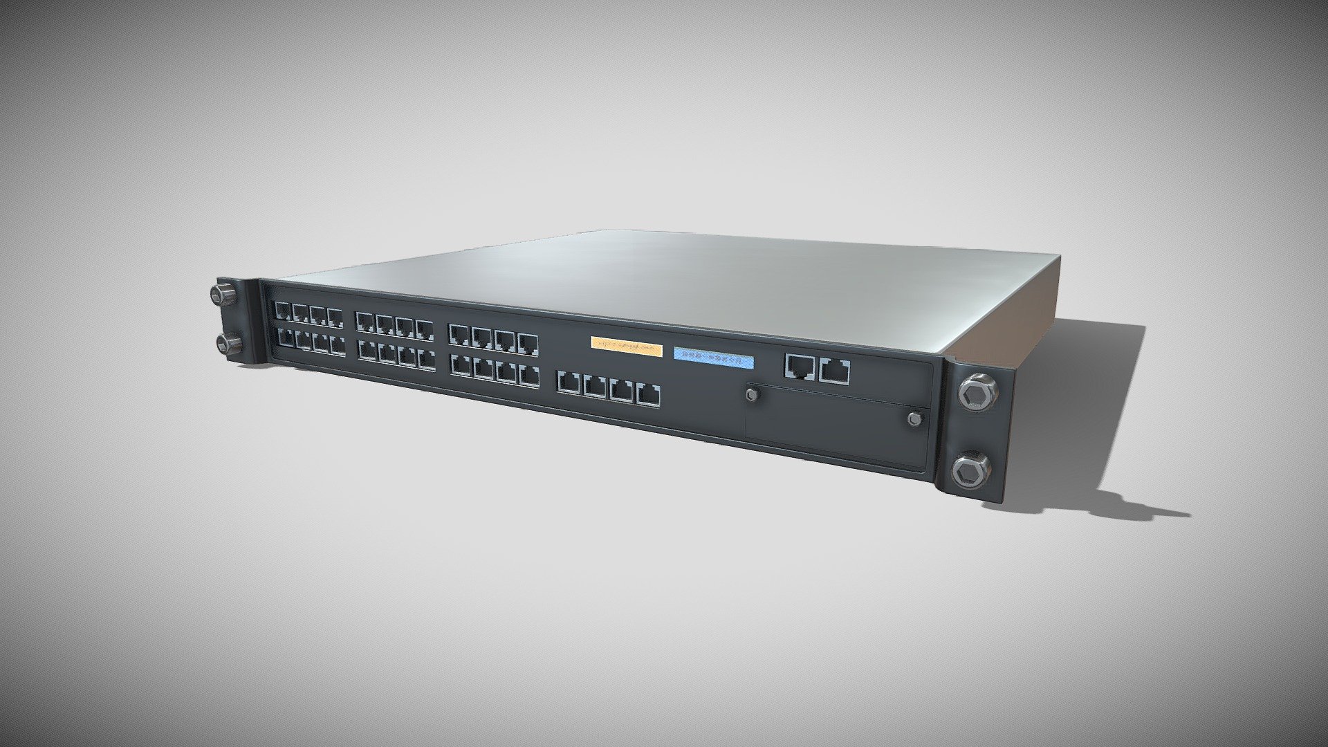 The host chassis server network 3d model