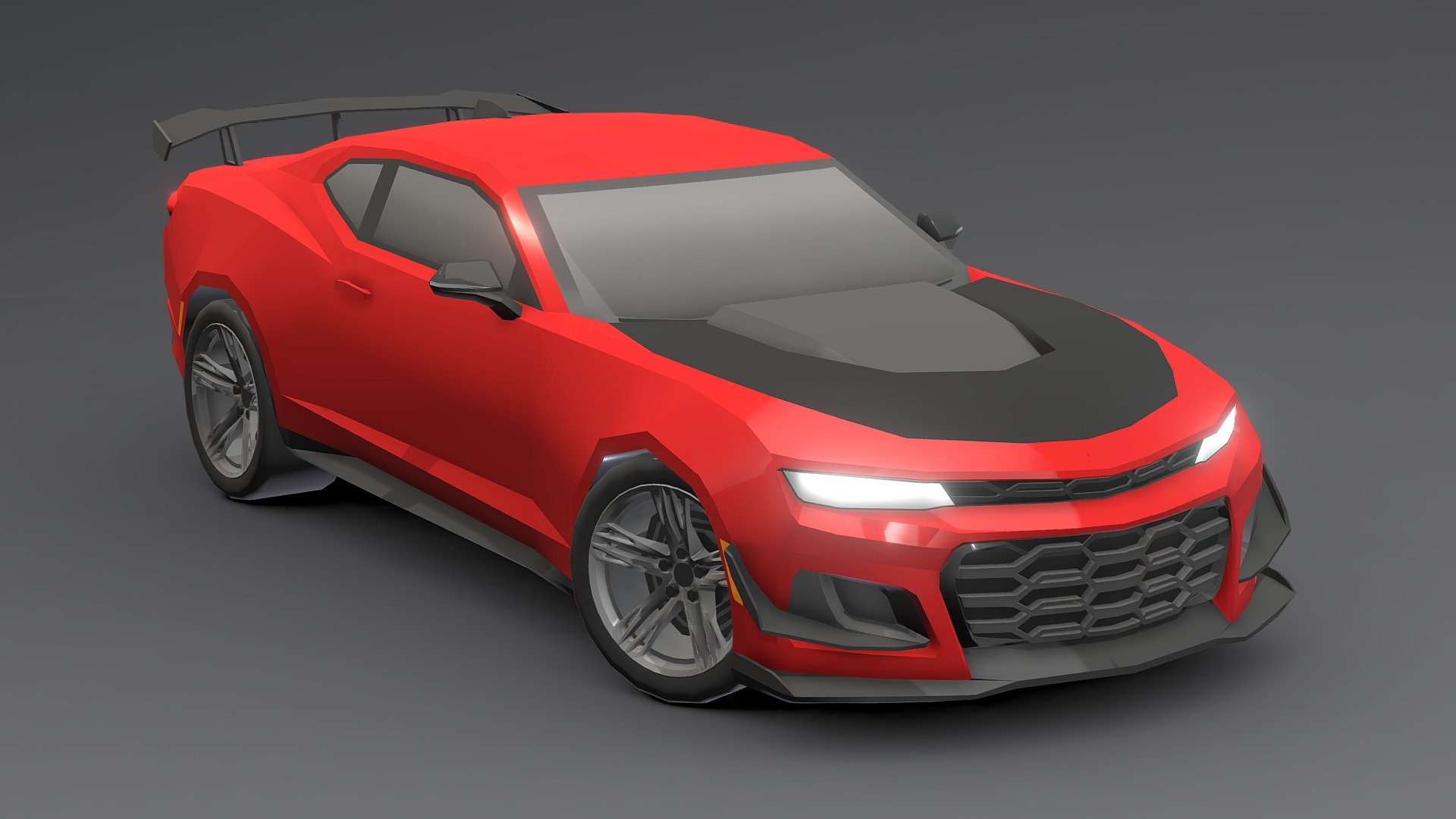 Chevrolet Camaro ZL1 2023 Low-poly 3D 3d model