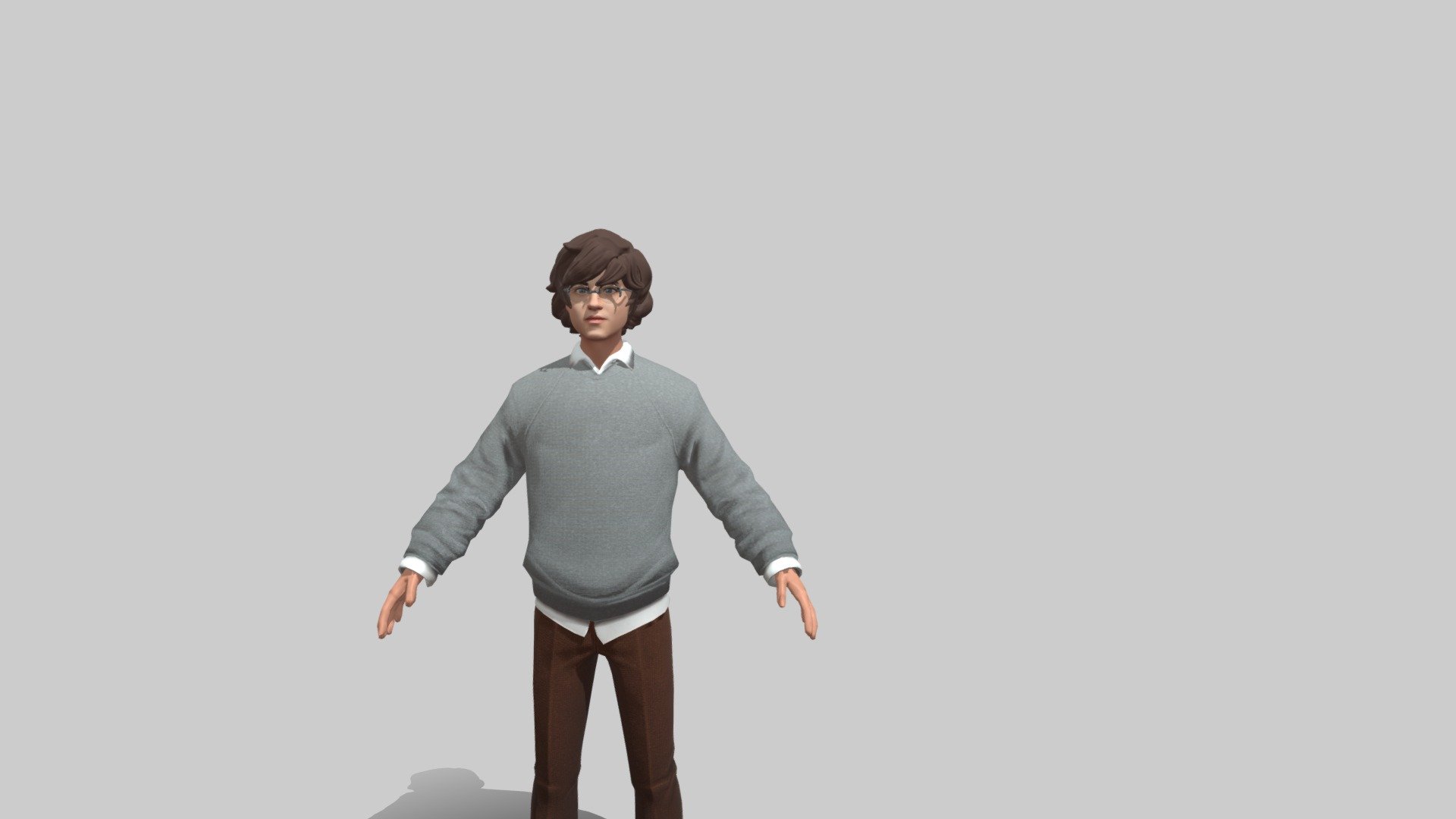 Harry Potter (rigged) Character 3d model